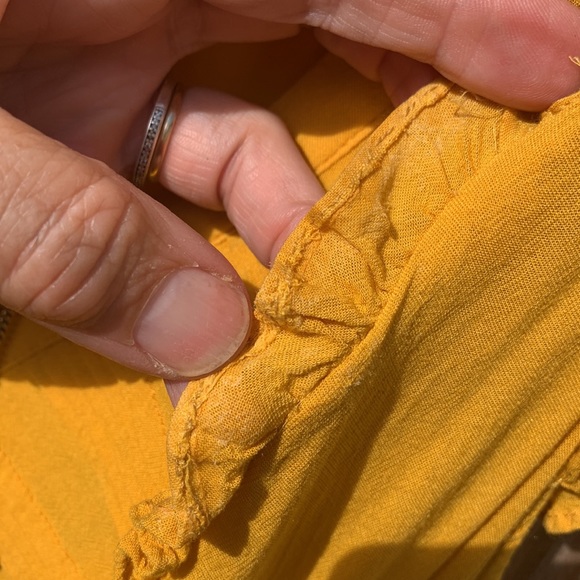 Anthropologie mustard dress Odille (fixed stitches) - Picture 15 of 15